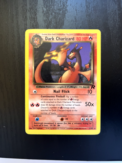 Dark Charizard 21/82 Team Rocket Set Non Holo Pokemon Card WOTC LP - Image 1