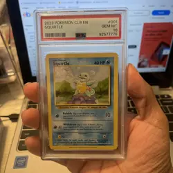 Pokemon Squirtle Trading Card Game Classic Holo 001/034 PSA 10 Gem Mint 2023 - Image 1