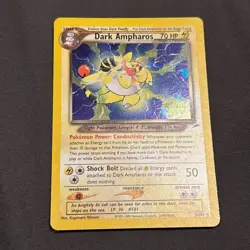 Dark Ampharos - 1/105 - Pokemon Neo Destiny Unlimited Holo Rare Card WOTC LP - Image 1