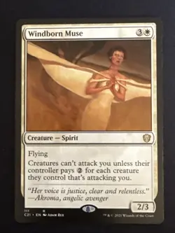 1x Windborn Muse (111) Commander 2021 LP MTG Magic the Gathering x1 MKE - Image 1