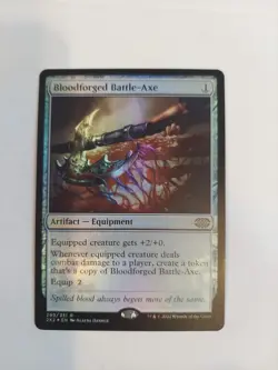 Bloodforged Battle-Axe Double Masters 2022 Foil - Image 1