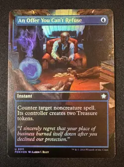An Offer You Can't Refuse (Borderless FOIL) Foundations FDN 311 - NM - Image 1