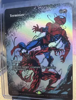 MTG Magic the Gathering Spiderman | Terminate FOIL Borderless | Mythic 0040 NM - Image 1
