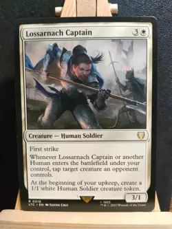 Lossarnach Captain - The Lord of the Rings Commander - Rare - NM (see pics) MTG - Image 1