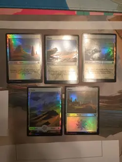 Foil Basic Land Plains x5 lot MTG Magic the Gathering These 5 - Image 1