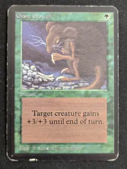 Giant Growth - Alpha - MP - MTG - Magic The Gathering - Green - Instant - Image 1