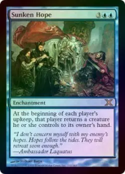 MtG Sunken Hope 112/383 10th Edition Rare Foil - Image 1