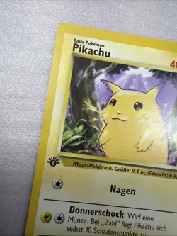 1st Edition Pikachu (Yellow Cheeks) 58/102 Pokemon Near Mint! - Image 5