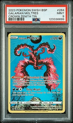 PSA 9 - Galarian Moltres #SWSH284 SWSH Black Star Promos2019-2023 Pokemon - Image 1