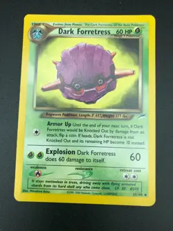Dark Forretress 35/105 Uncommon Neo Destiny Unlimited Pokemon NM 2002 WOTC - Image 1