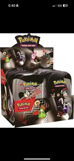 Pokemon TCG Black Bolt And White Flare Unova Mini Tin Set of 8 with Display Box! - Image 1