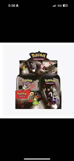 Pokemon TCG Black Bolt And White Flare Unova Mini Tin Set of 8 with Display Box! - Image 4