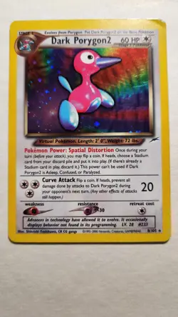 2000 Vintage Dark Porygon2 8/105 - Neo Destiny Holo Rare - Pokemon TCG - LP - Image 1