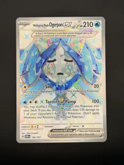 Wellspring Mask Ogerpon ex 194/167 Sv06: Twilight Masquerade Holo Pokemon TCG - Image 1