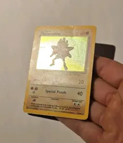 Pokemon Hitmonchan Base Set 7/102 Holo Rare HP - Image 4