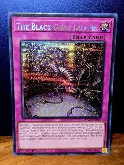 Yu-Gi-Oh! TCG The Black Goat Laughs MP25-EN057 1st Edition Prismatic Secret Rare - Image 1