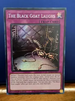 Yu-Gi-Oh! TCG The Black Goat Laughs MP25-EN057 1st Edition Prismatic Secret Rare - Image 2