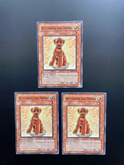 Yugioh Outstanding Dog Marron DR1-EN224 Common Unlimited Edition NM/LP X3 - Image 1