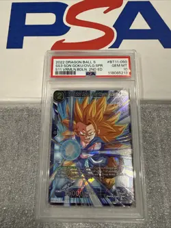 SS3 Son Goku Overflowing Spirit BT11-050 SR -Dragon Ball Super Card Game PSA10 - Image 1