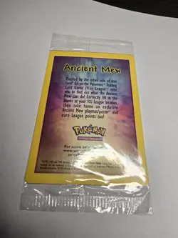 Pokemon Movie 2000 US Promo Foil Card: Ancient Mew, Unopened with trivia card - Image 2