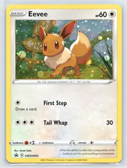 Eevee - SWSH095 - Pokemon Sword & Shield Promo Ultra Rare Holo Card - Image 1