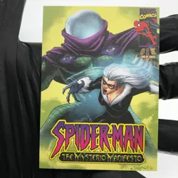 Marvel Card Black Cat Mysterio 55 Comic Covers Fleer Upper Deck Renditions [NM] - Image 2