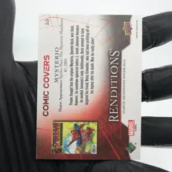Marvel Card Black Cat Mysterio 55 Comic Covers Fleer Upper Deck Renditions [NM] - Image 3