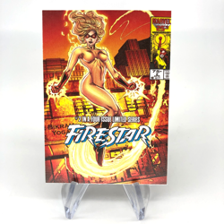 Marvel Card Firestar 90 Comic Covers Fleer Upper Deck Renditions [NM] - Image 1