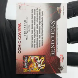 Marvel Card Firestar 90 Comic Covers Fleer Upper Deck Renditions [NM] - Image 3