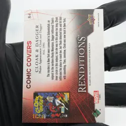 Marvel Card Cloak & Dagger 84 Comic Covers Fleer Upper Deck Renditions [NM] - Image 3