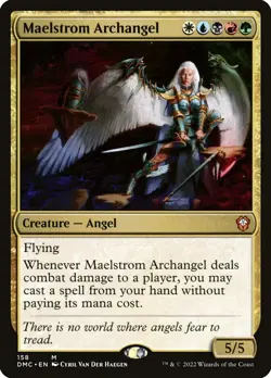 1x - Maelstrom Archangel - #158 - CMR: Dominaria United - NM MTG - Image 1