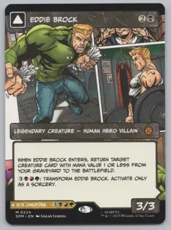 MTG - Eddie Brock (0224) (Borderless) - Spider-Man (SPM) -r544 - Image 1