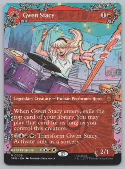 MTG - Gwen Stacy (0209) (Borderless) - Spider-Man (SPM) -r543 - Image 1