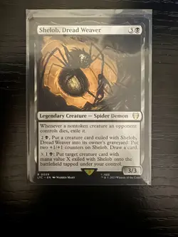Shelob, Dread Weaver 0029 Non Foil Rare LOTR Commander MTG Near Mint - Image 1
