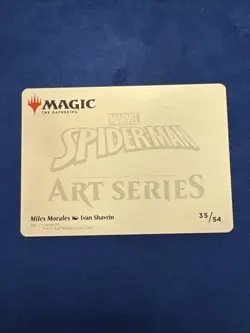 MTG Spider-Man Art Series Miles Morales Ivan Shavrin 35/54 Gold Stamped - Image 2