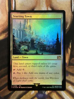 FOIL Starting Town #0289 MTG Final Fantasy English - Pack Fresh NM 🔥 - Image 1