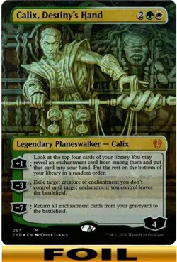 1x - Calix, Destiny's Hand - FOIL BORDERLESS #257 - Theros Beyond Death - NM MTG - Image 1