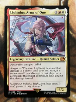 Lightning, Army of One #0233 (Regular) MTG Final Fantasy Mythic English - NM - Image 1