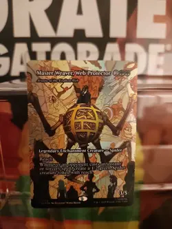 FOIL MTG Master Weaver, Web Protector Marvel's Eternal Borderless Mythic 0032 - Image 1