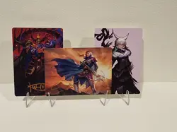 Gold Signature Art Series Final Fantasy MTG Golbez 45, Edgar 27, Y'shtola 53 NM - Image 1