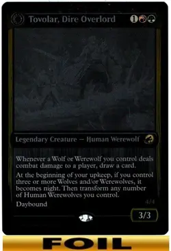 1x - Tovolar, Dire Overlord - FOIL #256 - Innistrad: Double Feature - NM MTG - Image 1