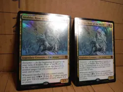 lot of 2 arahbo, roar of the world mtg - Image 3