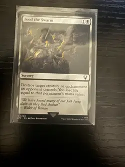 Feed the Swarm 0200 Non Foil Common LOTR Commander MTG Near Mint - Image 1
