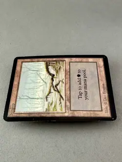 Swamp (A) Limited Edition Alpha MTG-LP MP-Vintage Magic the Gathering - Image 5