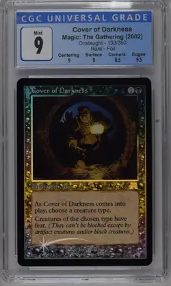 COVER OF DARKNESS Onslaught Foil Rare CGC 9 MTG [Nostalgium] - Image 1