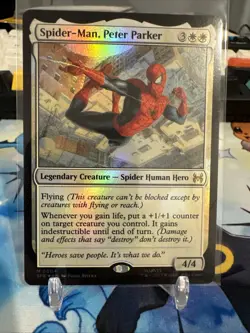 Spider-Man, Peter Parker - 0004 - M - FOIL - MTG - Marvel's Spider-Man - NM/M - Image 1