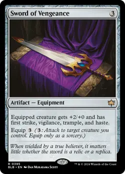 MTG Sword of Vengeance [Bloomburrow] Near Mint Magic - Image 1