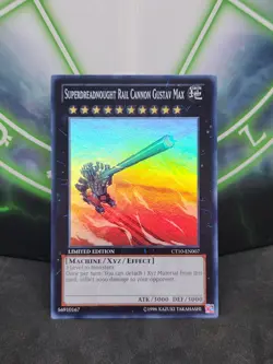 Yugioh Superdreadnought Rail Cannon Gustav Max CT10-EN007 Super Rare NM - Image 1