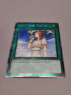Yugioh Forbidden Chalice RA04-EN137 Platinum Secret Rare 1st Ed NM - Image 1