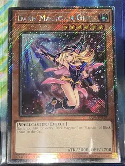 Yugioh Dark Magician Girl 7th Art RA04-EN107 Platinum Secret Rare 1st Edition NM - Image 1